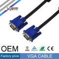 SIPU de alta calidad macho a macho VGA a VGA 3 + 6 cable de 15 Pines con dos ferritas